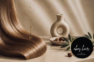 fenyes egeszseges haj olajozas utan termeszetes csillogas